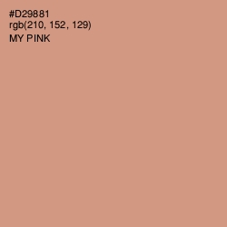 #D29881 - My Pink Color Image